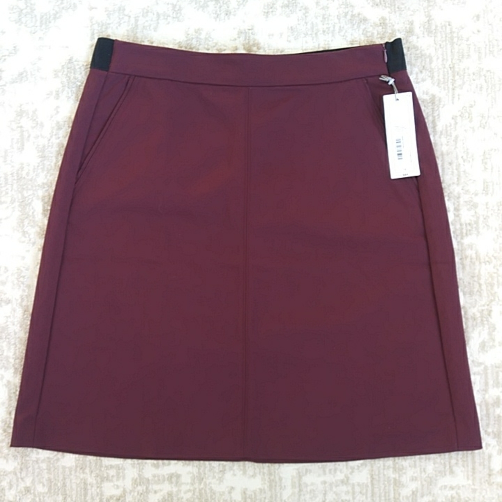NWT Liz Claiborne Business A-Line Skirt 10 Winetasting Burgundy